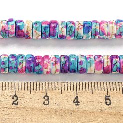 Fili di perline sintetiche color turchese per la cottura&nbsp;G-H060-02B-03