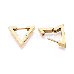 Boucles d'oreilles créoles en acier inoxydable 304&nbsp;STAS-T074-39G-B