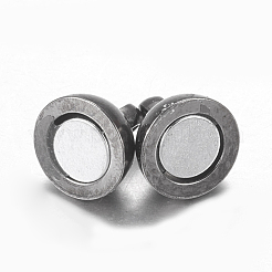 Runde Messing-Magnetverschlüsse mit Schlaufen&nbsp;X-MC019-B