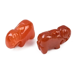 Pendentifs sculptés en jade naturel du Myanmar teinté&nbsp;G-D364-08B