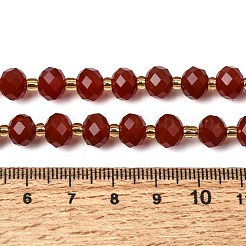 Natürliche Karneol (gefärbt und erhitzt) Perlenstränge&nbsp;G-D105-B12