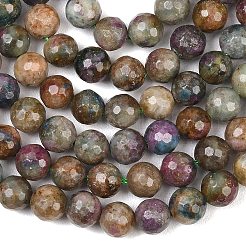 Fili di perline di corindone rosso naturale&nbsp;G-K405-A01-6mm