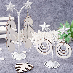 Kit de fabrication de boucles d'oreilles vierges de sublimation bricolage&nbsp;DIY-SW0001-14