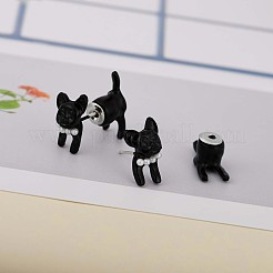Orecchini a bottone in lega di cartone animato cane anteriore posteriore&nbsp;JE913A