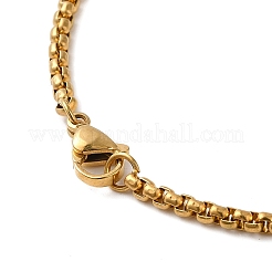 201 collane con ciondolo in acciaio inossidabile&nbsp;NJEW-K253-01G
