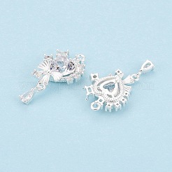 Valentinstag Messing Micro Pave klare Zirkonia Anhänger&nbsp;KK-N288-13S