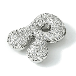 Pendentifs en laiton de placage de rack avec zircone cubique&nbsp;KK-S378-02P-R