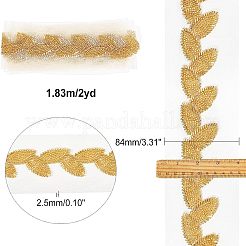 Motif de feuille perle de clairon garniture perlée baguage&nbsp;OCOR-FG0001-33