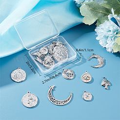 20 pendentif en acier inoxydable 304 de 10 styles&nbsp;STAS-SC0004-80P