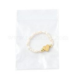 Anillos de dedo con perlas naturales de agua dulce y cuentas de acero inoxidable 304&nbsp;RJEW-FS00001-08