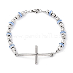 201 bracelets à maillons en acier inoxydable&nbsp;BJEW-A032-02P-03