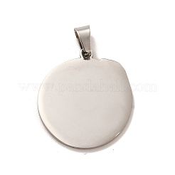 Pendentifs en acier inoxydable 201 anti-ternissement&nbsp;LS-STAS-B037-04P