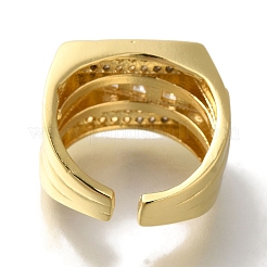 Anelli per polsini aperti con placcatura in cremagliera&nbsp;RJEW-S411-21G