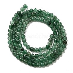 Naturales verdes fresa de cuarzo hebras de abalorios&nbsp;G-D340-A03-3mm