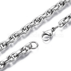 Anlaufgeschütztes 201 Edelstahl-Kettenarmband für Männer und Frauen&nbsp;BJEW-S057-83