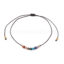 Bracelets réglables en fil de nylon tressé pour chakras pour hommes et femmes&nbsp;BJEW-JB11652-01