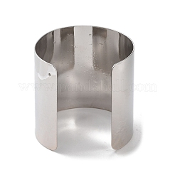 Messing schlichte breite Armreifen&nbsp;BJEW-D039-04P