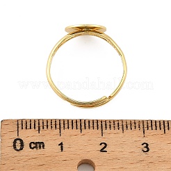 Verstellbare Fingerringe aus Messing&nbsp;KK-A272-13G