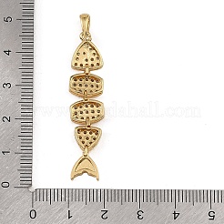 Messing micro pave klare zirkonia anhänger&nbsp;CU-CBAF17A-24G