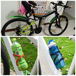 Gabbia portaborraccia per bottiglia d'acqua per bicicletta in lega di alluminio&nbsp;AJEW-WH0143-30B