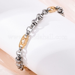 201 byzantinische Kettenarmbänder aus Edelstahl&nbsp;BJEW-B078-170GP