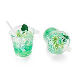 Gros pendentifs en résine transparente&nbsp;LS-RESI-TAC0019-04A