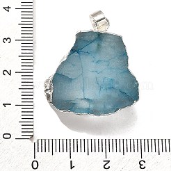Pendenti in cristallo di quarzo grezzo naturale tinto&nbsp;G-G895-05S-05