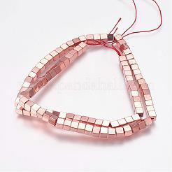 Non magnetici fili di perline di ematite sintetico&nbsp;G-G652-14
