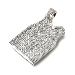 Messing micro pave klare zirkonia anhänger&nbsp;CU-CBA108A-10P