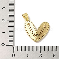 Colgante micropavé cubic zirconia de latón&nbsp;KK-C058-02G-02