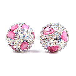 Polimero di argilla fatti a mano strass perline&nbsp;CLAY-H009-03F