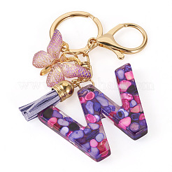 Porte-clés pendentif papillon en résine&nbsp;KEYC-TAC0034-03W