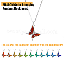 Ensemble de 4 colliers d'humeur de style 4 pièce&nbsp;NJEW-FI0001-33