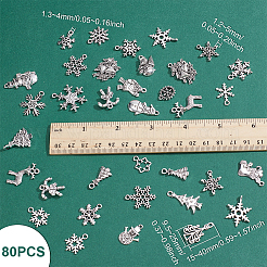 80 pendentif en alliage de style tibétain sur le thème de Noël&nbsp;FIND-UN0010-14