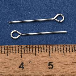 Épingles d'oeil en laiton&nbsp;KK-H502-02C-S