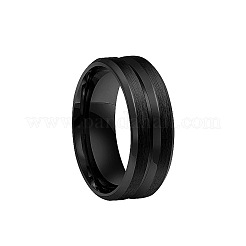 Anillos de dedo de acero inoxidable 201 ranurados para hombres&nbsp;WG2ADDA-26