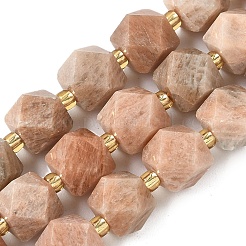 Natürliche sunstone Perlen Stränge&nbsp;G-G271-A01-01