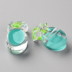 Perles acryliques émail transparent&nbsp;TACR-S155-002G