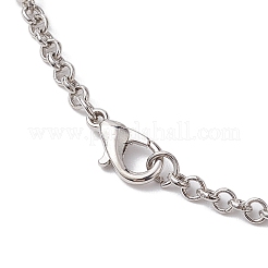 Halsketten mit herzförmigem Glas-Strass-Anhänger&nbsp;NJEW-JN04809