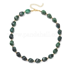 Colliers torsadés en acrylique bicolore&nbsp;NJEW-JN05840-02