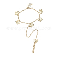 Armband mit Schmetterlingsring aus Eisen&nbsp;LS-BJEW-C054-03G