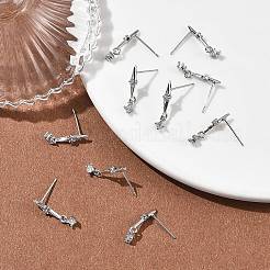 Orecchini pendenti a perno Shegrace in ottone con micro pavé di zirconi cubici&nbsp;XGRQ4N650-723P