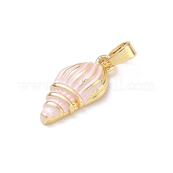 Pendentifs d'émail en laiton &nbsp;KK-CBA2CEF-01G-01
