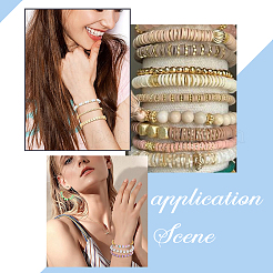1500 Stück 6 Arten CCB-Kunststoffperlen&nbsp;CCB-SC0001-07