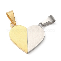Pendentifs fendus en acier inoxydable 304 avec placage ionique (IP)&nbsp;STAS-E195-03GP