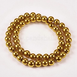 Chapelets de perles en hématite synthétique sans magnétiques&nbsp;G-J169A-8mm-04