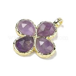 Natürliche Amethyst facettierte Anhänger&nbsp;G-A308-01G-12