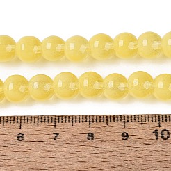 Colliers de perles en verre transparent imitant les yeux de chat&nbsp;GLAA-Q110-01B-17