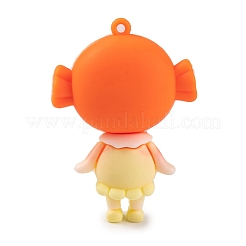 Mädchenpuppe Anhänger aus PVC-Kunststoff&nbsp;KY-S172-12B
