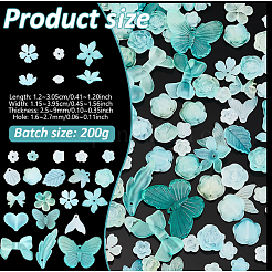 200g transparente Acrylperlen&nbsp;OACR-NB0001-53D